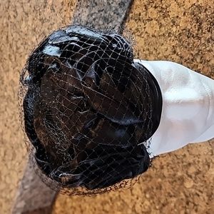 Vintage Black Net Hat, Union Made